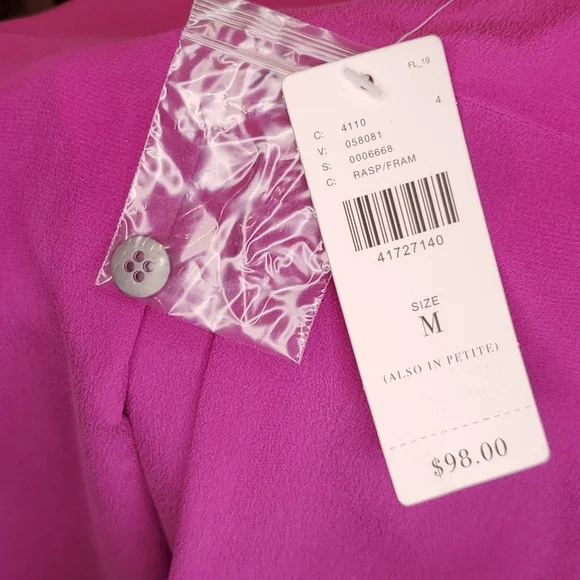 🎉HP🎉 Anthropologie Maeve 💘NWT💘 Medium Magenta 100% Silk Top!💘💜💘💜💘💜 - Picture 9 of 12